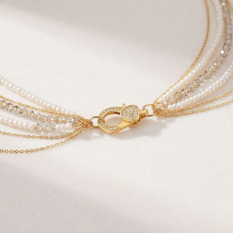 925 Sterling Silver Zircon Lobster Clasp