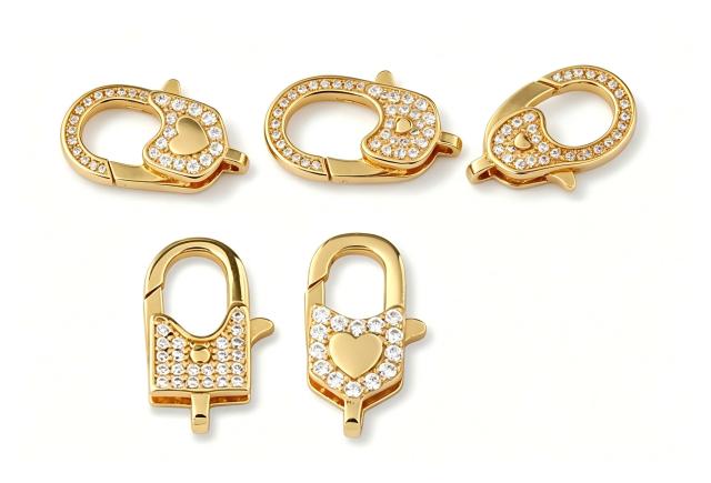 925 Sterling Silver Zircon Lobster Clasp