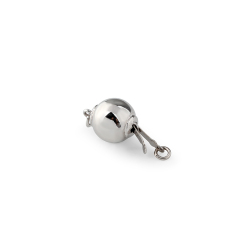 925 Sterling Silver Smooth Round Ball Box Clasp