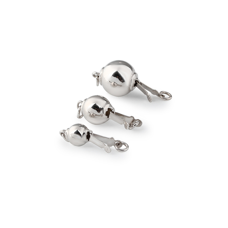 925 Sterling Silver Smooth Round Ball Box Clasp