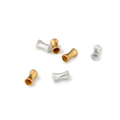 925 Sterling Silver Brushed Bamboo Joint Tube Spacer Beads