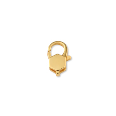 925 Sterling Silver Hexagon Lobster Clasp
