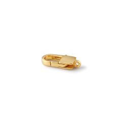 925 Sterling Silver Plain Rectangle Lobster Clasp