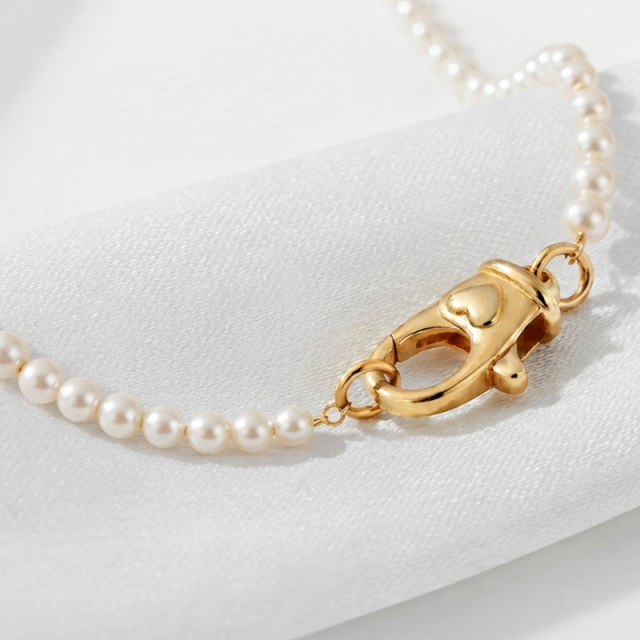 925 Sterling Silver Embossed Heart Lobster Clasp