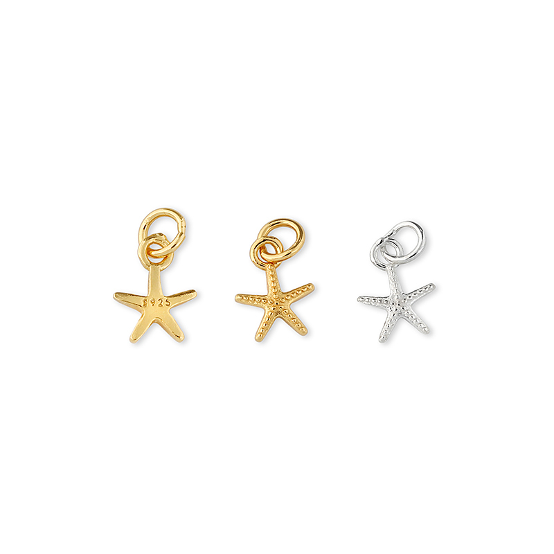 925 Sterling Silver Starfish Charm