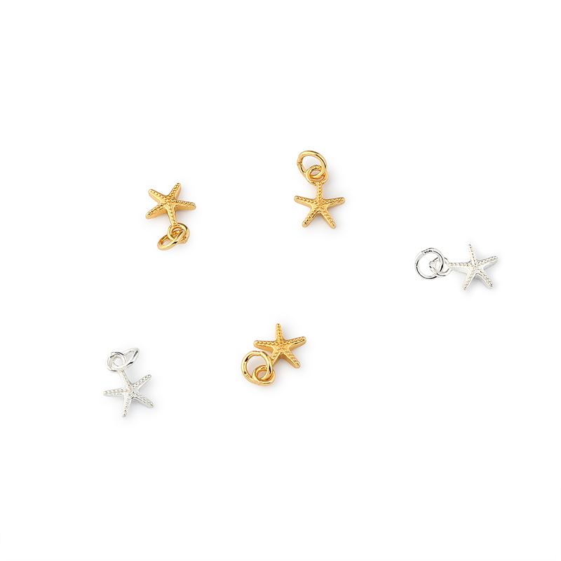 925 Sterling Silver Starfish Charm