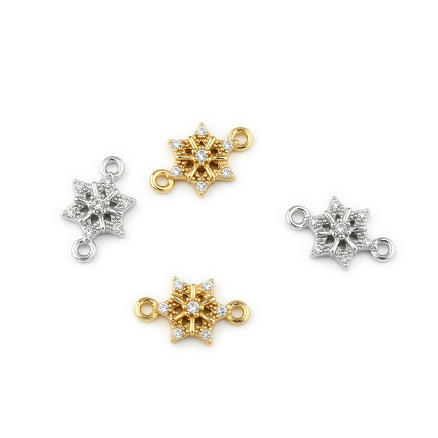 925 Sterling Silver Hexagram Star Snowflake Connector