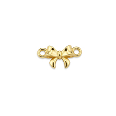 925 Sterling Silver Bow Connector