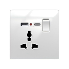 GUWIFE S8 White Glass Switch Series