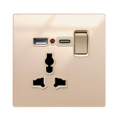 GUWIFE S8 Gold Glass Switch Series
