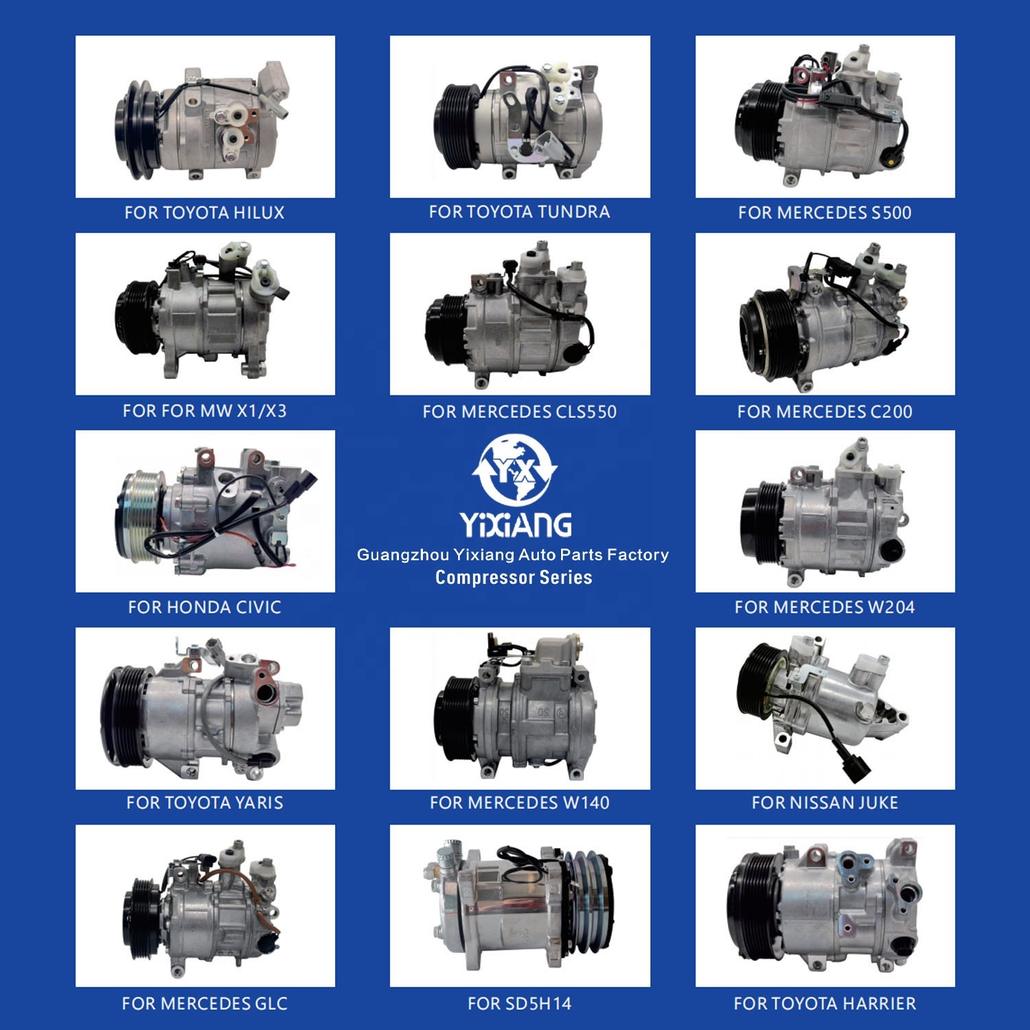 Hot Style 12v Air Conditioner Compressor for Cars With Custom Logo No Minimum