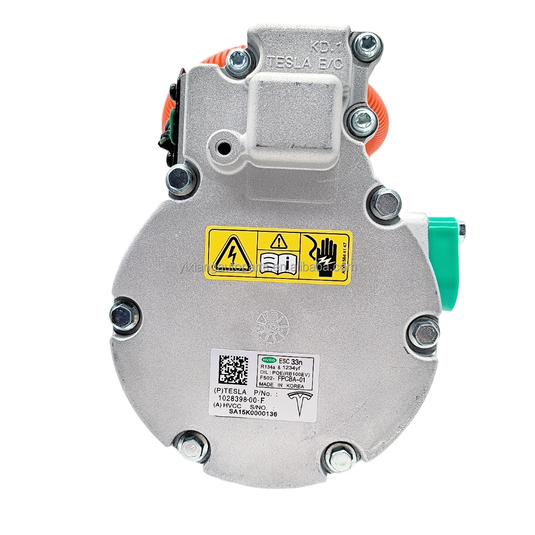 New A/C HES33 Compressor for Tesla MODEL S MODEL X OEM 1063369-00-F, Yixiang Factory Direct Sales, One-year Warranty