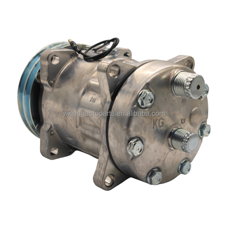 High Quality New Auto Car AC Compressor 709-2A-12V 24V DC SD7H15 for SANDEN Universal Excavator Truck Air Compressor
