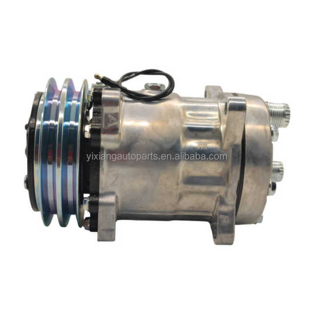 High Quality New Auto Car AC Compressor 709-2A-12V 24V DC SD7H15 for SANDEN Universal Excavator Truck Air Compressor