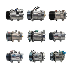 High Quality New Auto Car AC Compressor 709-2A-12V 24V DC SD7H15 for SANDEN Universal Excavator Truck Air Compressor