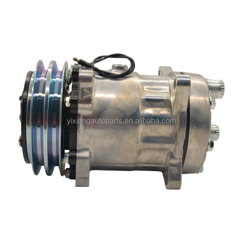 High Quality New Auto Car AC Compressor 709-2A-12V 24V DC SD7H15 for SANDEN Universal Excavator Truck Air Compressor
