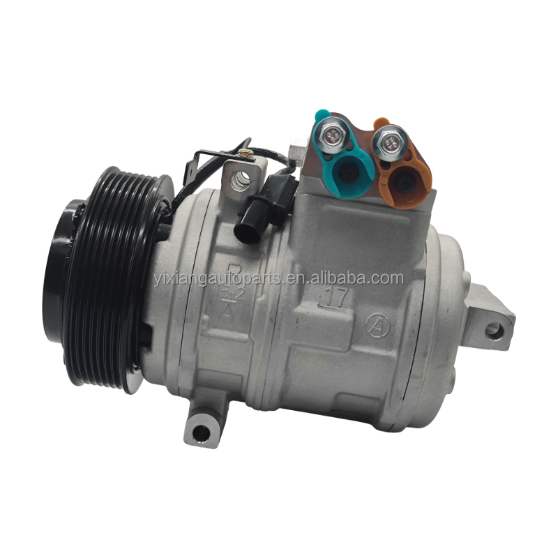 New AC Compressor 7PK 125MM Three - Foot 10PA17C AC Compressor for Hyundai & Kia Borrego - OEM 977012J000 97701 - 2J000