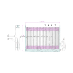 Hot Sale air Conditioning Evaporator 38*235*307 A2048300058 for Mercedes Ready to Ship, in Stock  1year Warranty