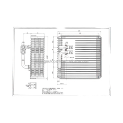 Hot Sale air Conditioning Evaporator for Kia Carnival(Front) 235*228*74 Ready to Ship, in Stock  1year Warranty