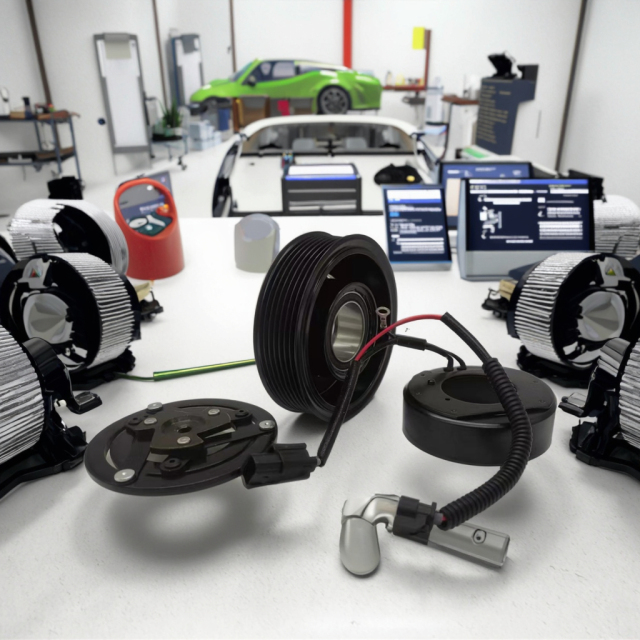 High Quality New AC Car Air Compressor Clutch for Truck and Bus Model 388005ANA010M1 Magnetic Bearing Type