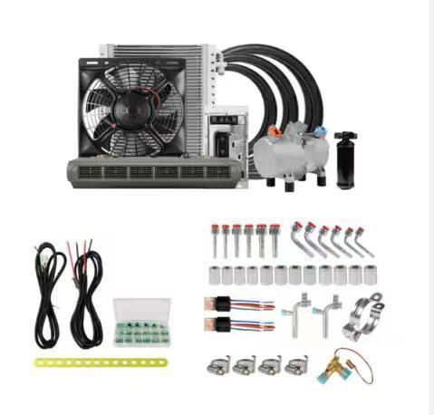 12V 24V Compressor 220V Portable Parking AC for Vehicles Vehicle AC Truck air Conditioning Solar Vehicle AC Auto Repair Tools