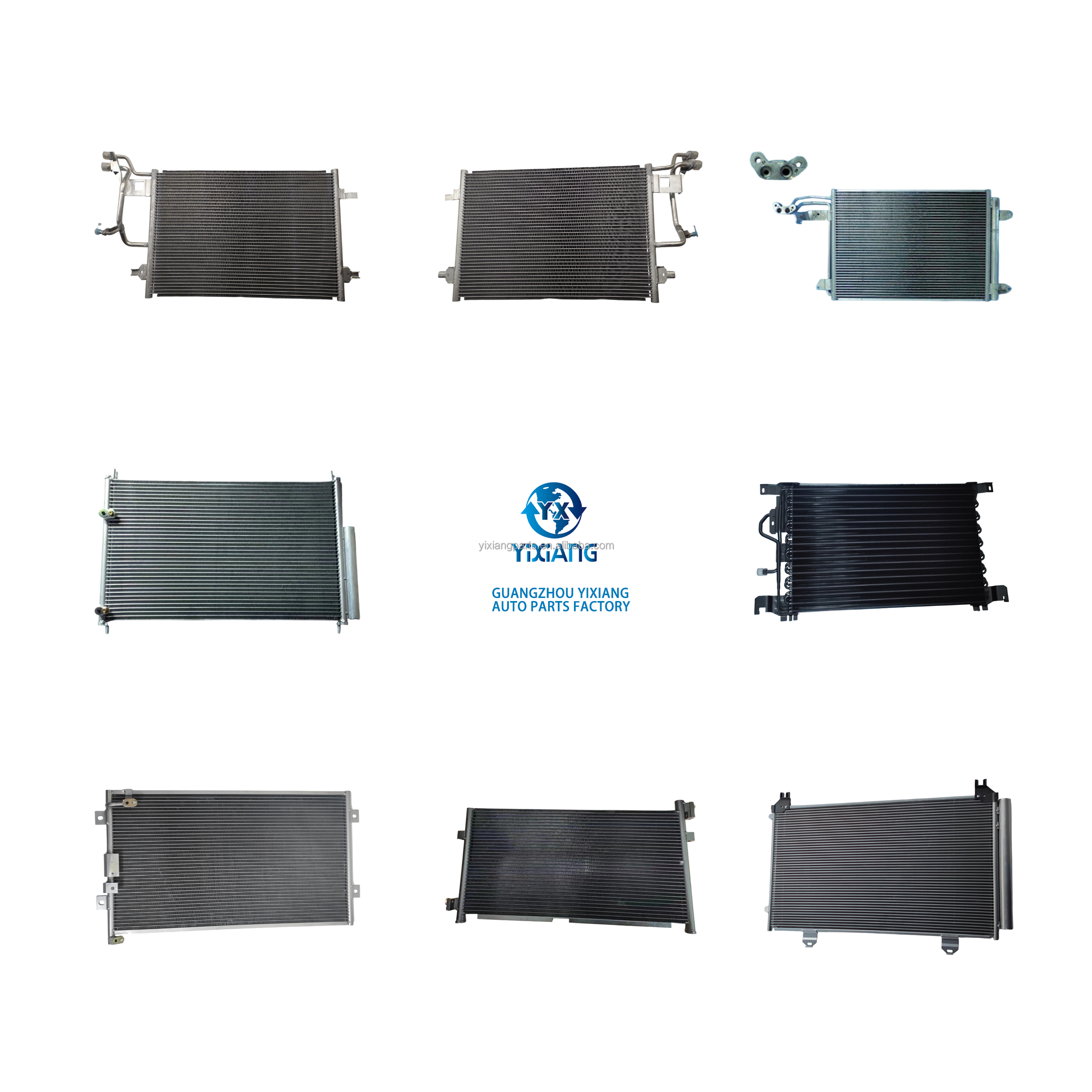 Right-Hand Drive Wave 5 Condenser GYL-367 for Isuzu Giant - Heavy Duty Truck Cooling Accessory