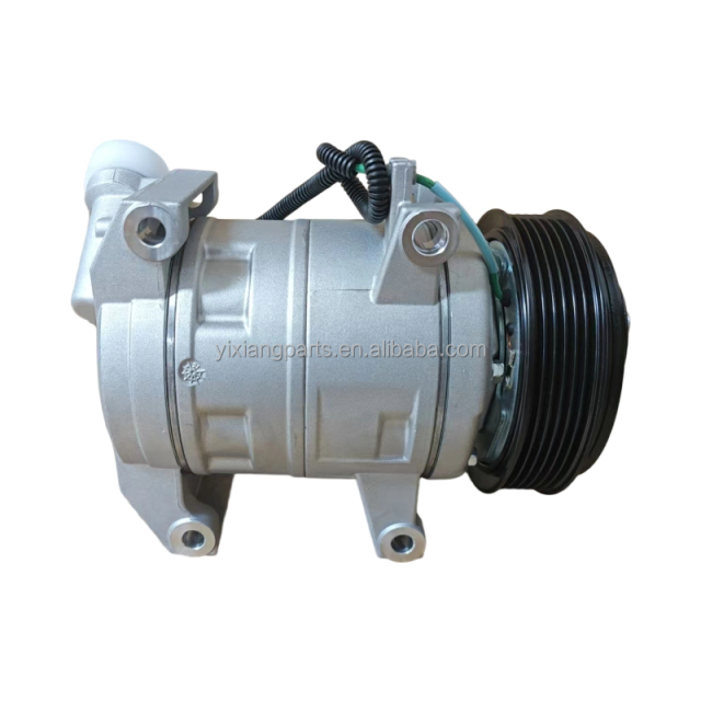 141501000202A001 288B124234 for DKS Sany Engineering Vehicle 6PK 24V Series Right Upper Outlet Port 144MM Car AC Compressor