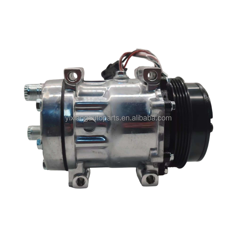 Yixiang AC Compressor for Direct Fit 12V 4PK Compressor 709 - 119MM SD7H15 SD7H13 SD5H14 Rear-Outlet Threaded KG Cover 504221553