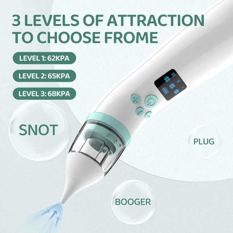 Electric Silicone Baby Nasal Aspirator Health Care Nasal Vacuum Nose Cleaner for Children Essential Medical Supply for Infants