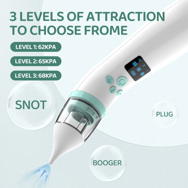 Electric Silicone Baby Nasal Aspirator Health Care Nasal Vacuum Nose Cleaner for Children Essential Medical Supply for Infants