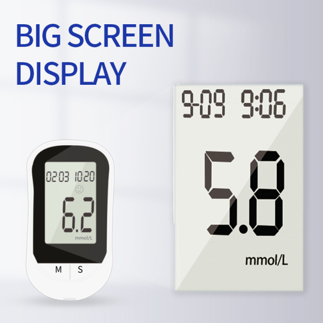 Quick Test Blood Glucose Testing Equipment Glucometer Monitoring Diabetic Blood Glucose Meter Blood Sugar Monitor