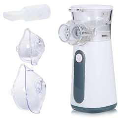 Home Use Kids Adults Atomizer Inhaler Smart Portable Electric Aerosol Ultrasonic Mesh Nebulizer Machine Built-in Battery