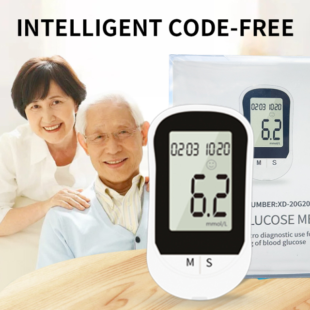 Quick Test Blood Glucose Testing Equipment Glucometer Monitoring Diabetic Blood Glucose Meter Blood Sugar Monitor