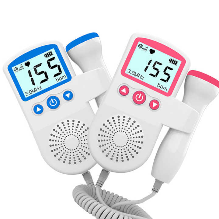 Portatil Fetal Doppler 2024 Medical Equipment Heart Rate Baby Doppler Fetal Pulse Monitor Portable Ultrasound Fetal Doppler