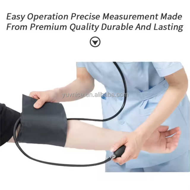 Professional Aneroid Sphygmomanometer with Dual Head Stethoscope Aluminum Class II manual stethoscope