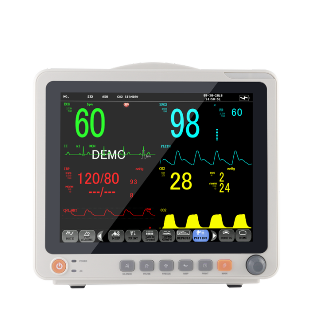 YUVNICE ICU CCU Hospital Ambulance Portable Remote Patient Monitoring Medical Vital Signs Machine Multiparameter Patient Monitor