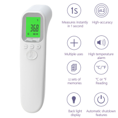 Baby Non-Touch Electric Infrared Forehead Thermometer Medical CE Certified