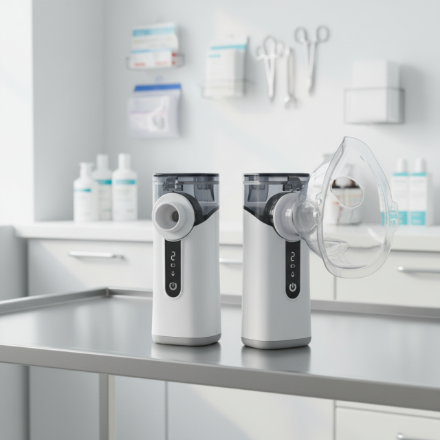 MDR CE Medical Portable Home Use Nebulizer Machine with Self-Cleaning Function Rechargeable Mesh Nebulizer RoHS Certified