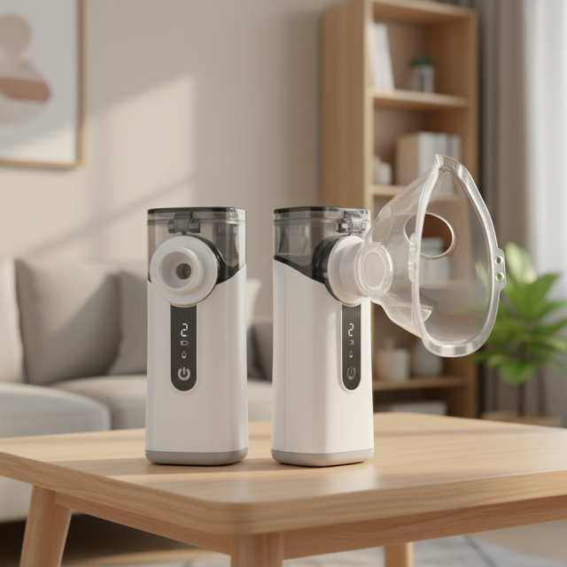 MDR CE Medical Portable Home Use Nebulizer Machine with Self-Cleaning Function Rechargeable Mesh Nebulizer RoHS Certified