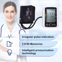YUVNICE Portable Electric Digital Blood Pressure Monitor Sphygmomanometer Tensiometer BP Machine