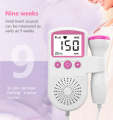 Portatil Fetal Doppler 2024 Medical Equipment Heart Rate Baby Doppler Fetal Pulse Monitor Portable Ultrasound Fetal Doppler