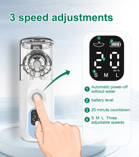 YUVNICE Medical Handheld Nebulizador Portatil Asthma Inhaler Mini Nebulizer Kit Ultrasonic Nebulizer Portable Diffuser for Home