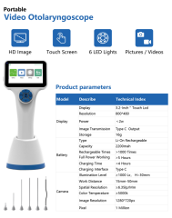 3.2 Inches HD Touch Screen Electric Plastic Video Otoscope Medical Grade Endoscopy Monitor Laparoscopy Rechargeable
