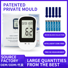 Quick Test Blood Glucose Testing Equipment Glucometer Monitoring Diabetic Blood Glucose Meter Blood Sugar Monitor
