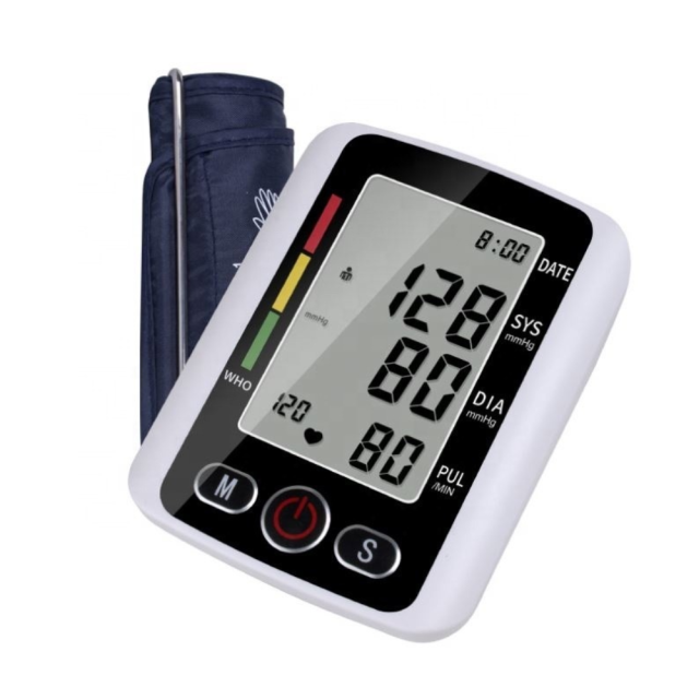 YUVNICE Portable Electric Digital Blood Pressure Monitor Sphygmomanometer Tensiometer BP Machine