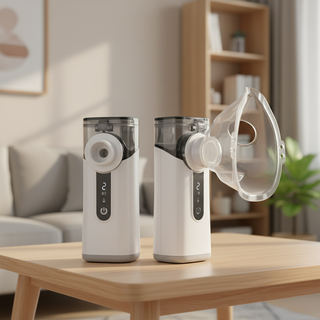 MDR CE Medical Portable Home Use Nebulizer Machine with Self-Cleaning Function Rechargeable Mesh Nebulizer RoHS Certified