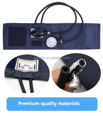 Professional Aneroid Sphygmomanometer with Dual Head Stethoscope Aluminum Class II manual stethoscope