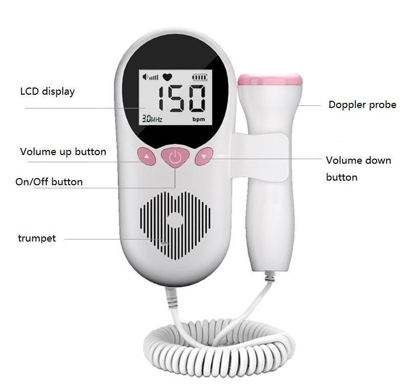Hear Your Baby's Heartbeat with Confidence – The T502 Fetal Doppler with 3.0MHz Probe and CE Medical Certification