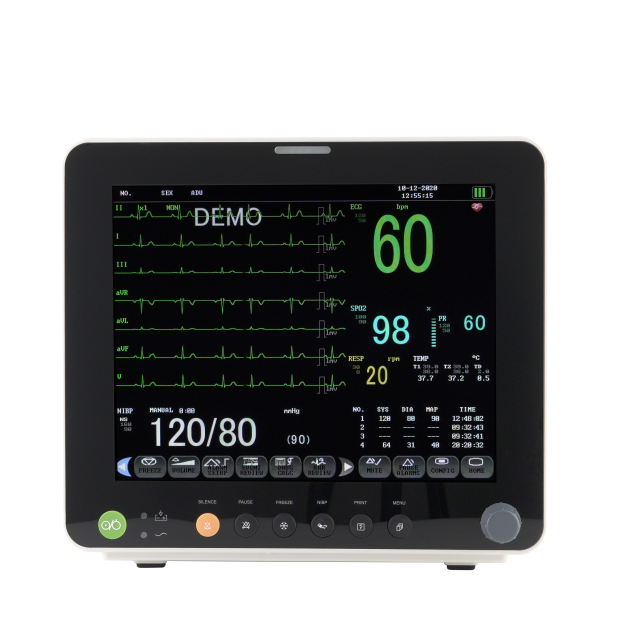 Organized Monitoring. Complete Confidence.– The PM12F Multi-Parameter Patient Monitor with Unique Accessory Management Cabinet