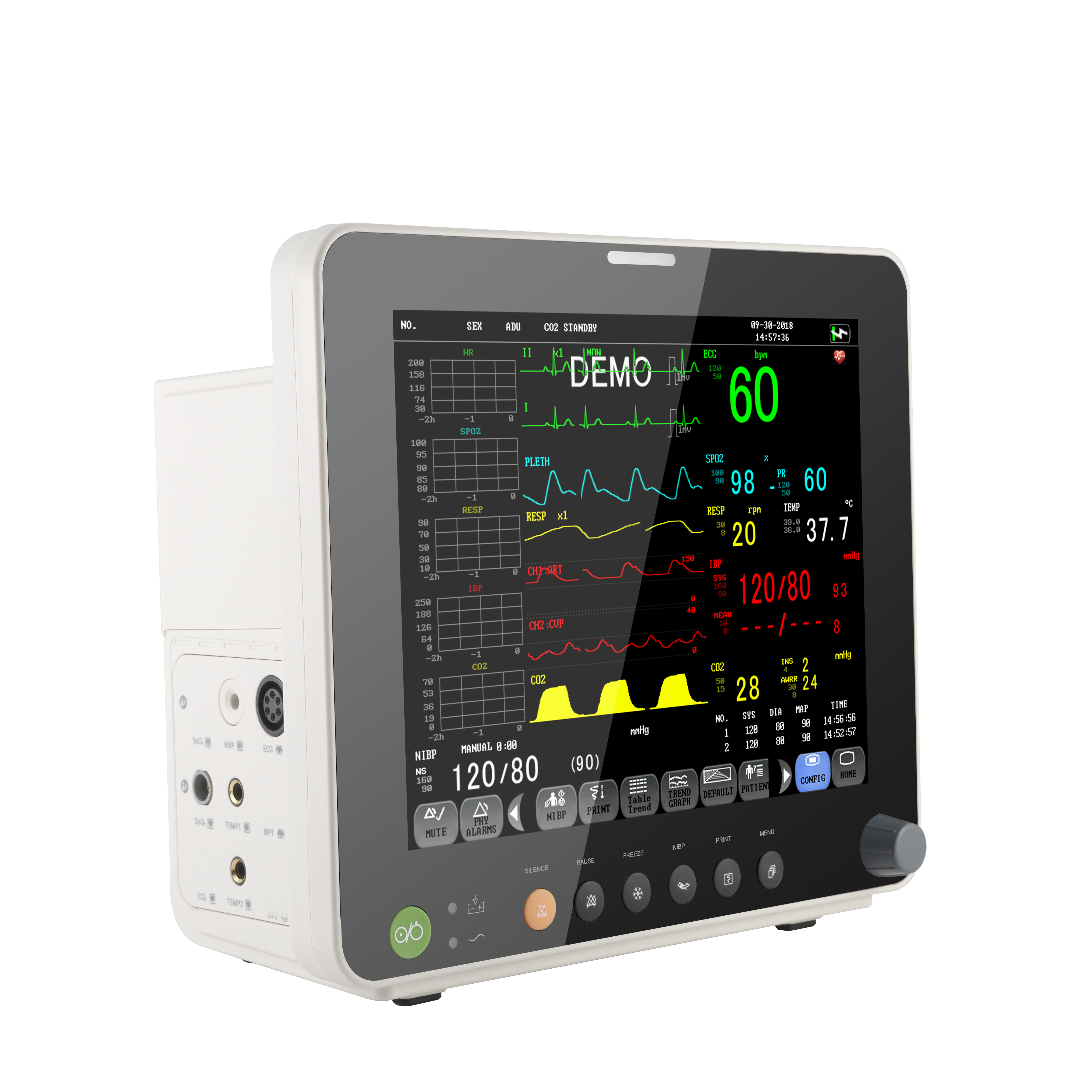 Organized Monitoring. Complete Confidence.– The PM12F Multi-Parameter Patient Monitor with Unique Accessory Management Cabinet